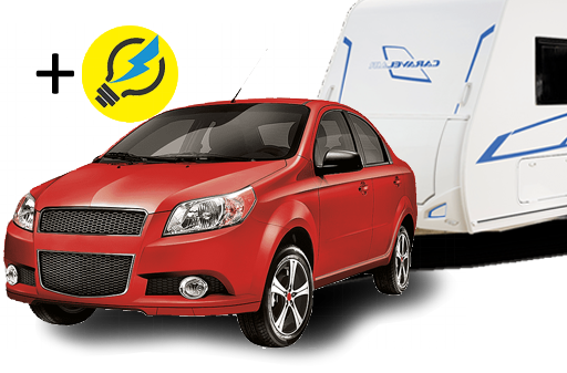 Piazzola auto roulotte + corrente